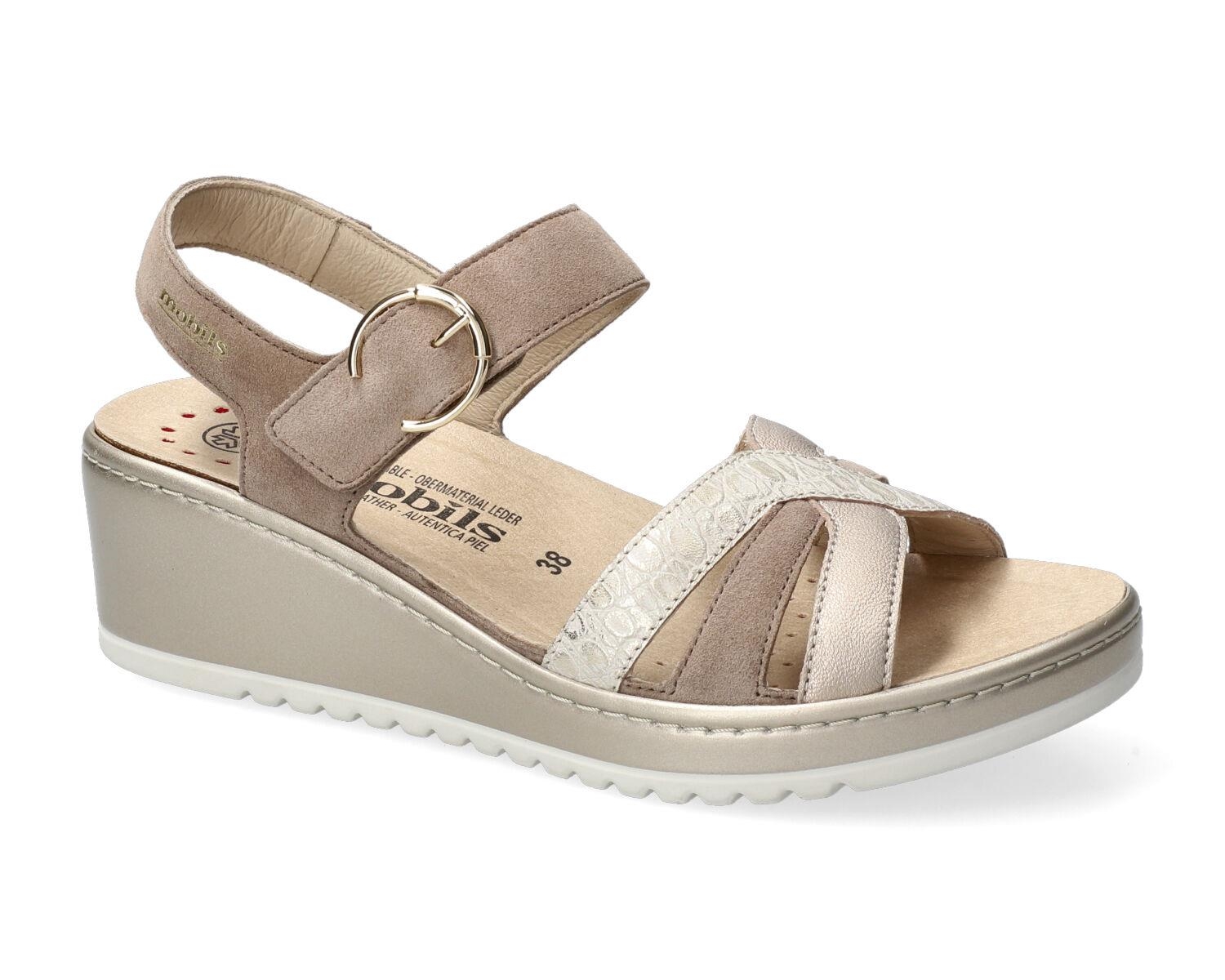 sandales femme modèle Nancia Or - Mephisto